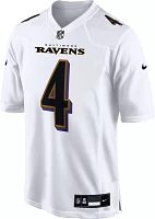 Nike Men's Baltimore Ravens Zay Flowers #4 White Game Jersey