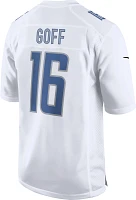 Nike Men's Detroit Lions Jared Goff #16 White Game Jersey