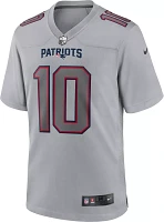 Nike Men's New England Patriots Mac Jones #10 Atmosphere Grey Game Jersey