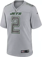 Nike Men's New York Jets Zach Wilson #2 Atmosphere Grey Game Jersey