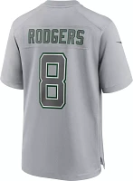 Nike Men's New York Jets Aaron Rodgers #8 Atmosphere Grey Game Jersey