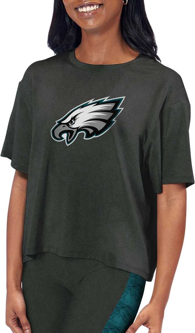Dick's Sporting Goods New Era Women's Philadelphia Eagles Burnout Green  T-Shirt
