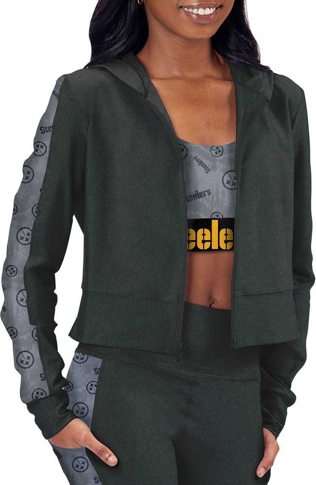 Pittsburgh Steelers Ladies Sunday Full Zip Hoodie