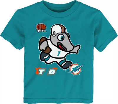 Bradley Chubb Miami Dolphins Youth Aqua Name & Number Logo T-Shirt 