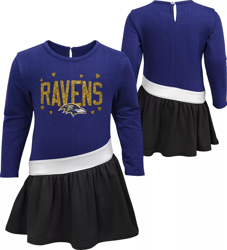 NFL Team Apparel Toddler Baltimore Ravens Cheer Dress