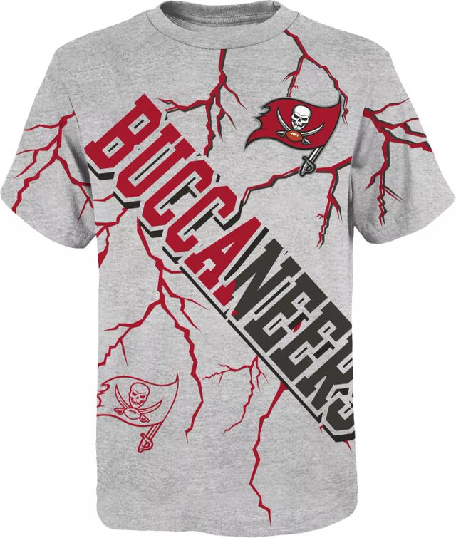 NFL Team Apparel Youth Tampa Bay Buccaneers Game Time White T-Shirt