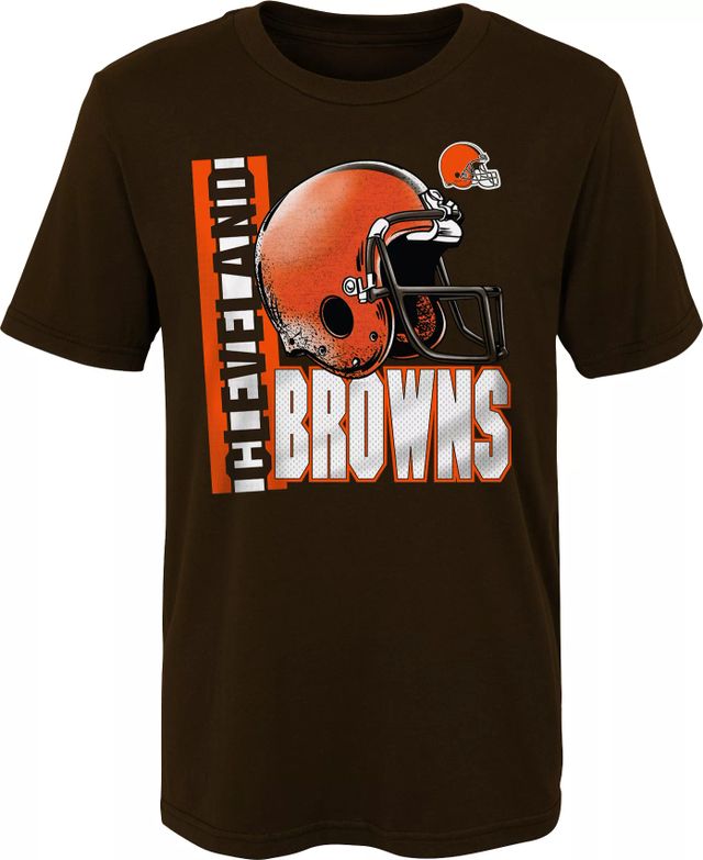 Dick's Sporting Goods NFL Team Apparel Little Kids' Cleveland Browns Engage  Brown Long Sleeve T-Shirt