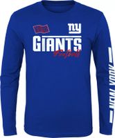 NFL Team Apparel New York Giants Football Big Blue Tee Shirt Youth Medium