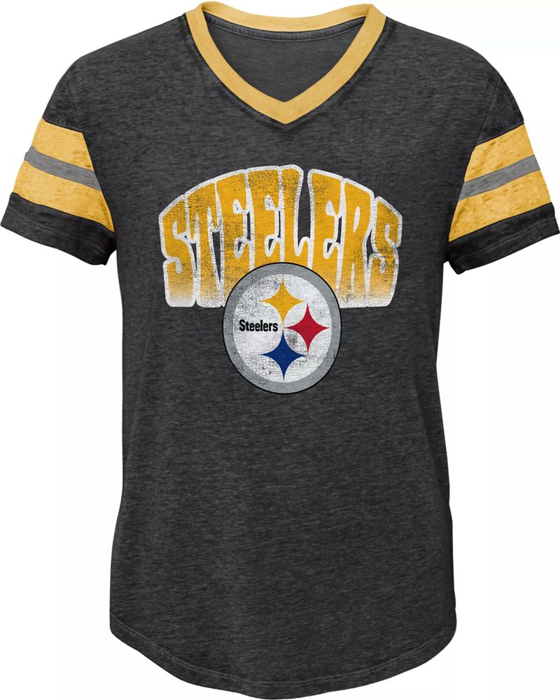 NFL Team Apparel Youth Pittsburgh Steelers Tribe Vibe White