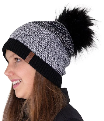 Obermeyer Youth Tampa Faux Fur Pom Beanie