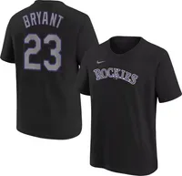 MLB Team Apparel Youth Colorado Rockies Kris Bryant #23 Black T-Shirt