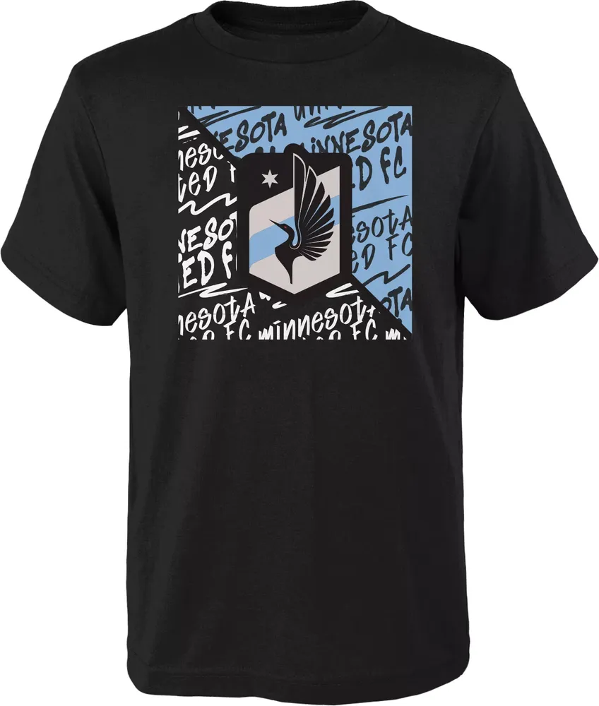 MLS Youth Minnesota United FC Divide Black T-Shirt