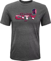 MLS Youth St. Louis City SC Divide Red T-Shirt