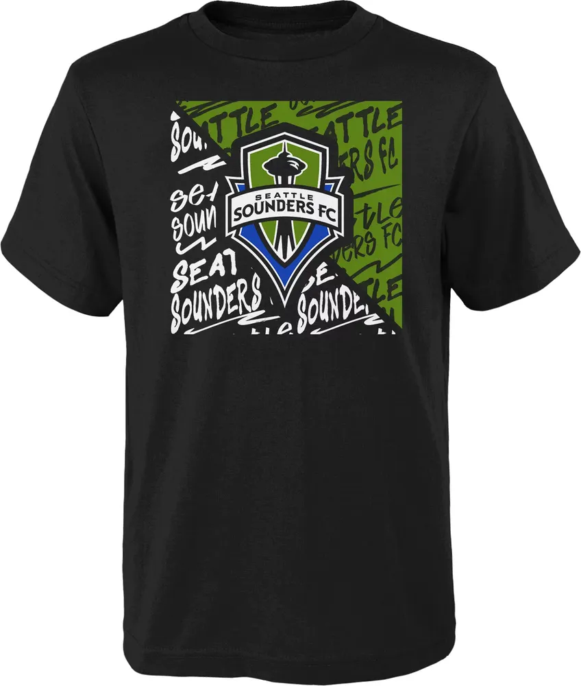 MLS Youth Seattle Sounders Divide Black T-Shirt