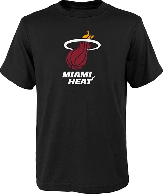 Outerstuff Youth Miami Heat Black Logo T- Shirt