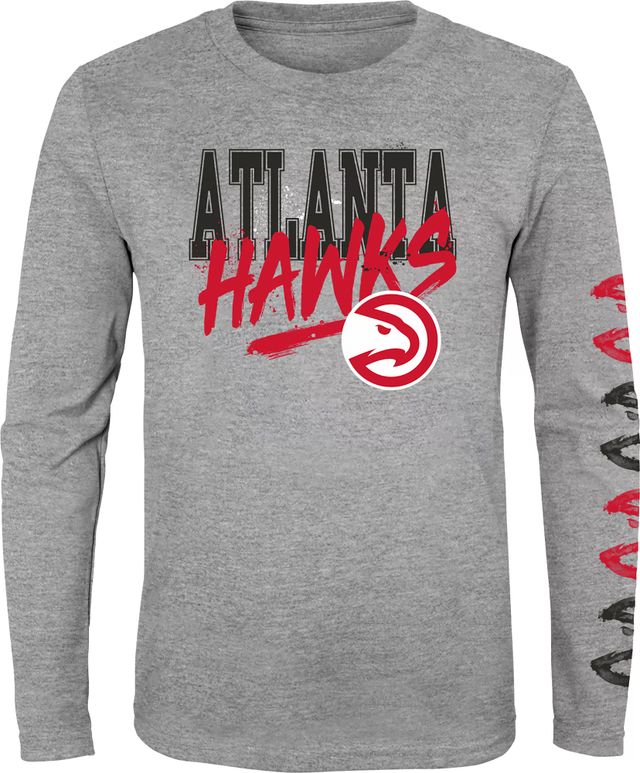 Nike Men's Atlanta Hawks Grey Practice T-Shirt, Small, Gray