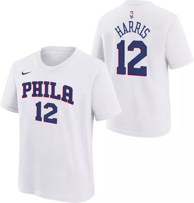 Nike Youth 2021-22 City Edition Philadelphia 76ers Tobias Harris #12 Blue  Swingman Jersey