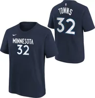 Nike Youth Minnesota Timberwolves Karl-Anthony Towns #32 Navy T-Shirt