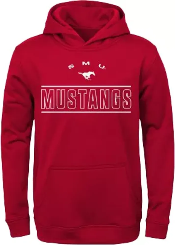 Gen2 Youth Southern Methodist Mustangs Dark Red Hoodie