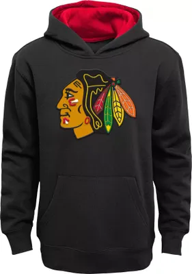 NHL Youth Chicago Blackhawks Prime Alternate Black Pullover Hoodie