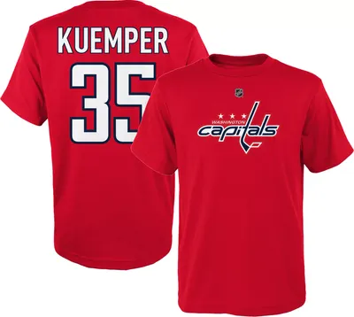 NHL Youth Washington Capitals Darcy Kuemper #35 Red T-Shirt