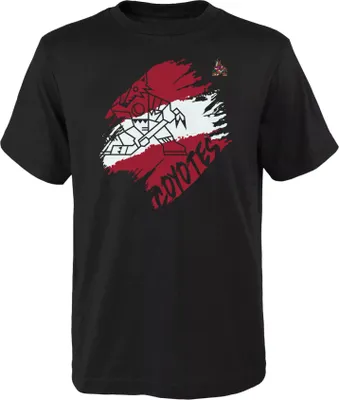 NHL Youth Arizona Coyotes Knockout Black T-Shirt