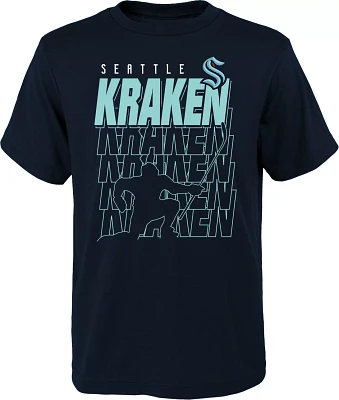 NHL Youth Seattle Kraken Celly Time Navy T-Shirt