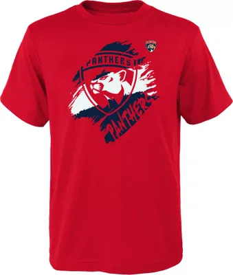 NHL Youth Florida Panthers Knockout Red T-Shirt