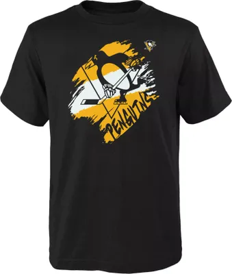 NHL Youth Pittsburgh Penguins Knockout Black T-Shirt