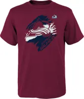 NHL Youth Colorado Avalanche Knockout Maroon T-Shirt