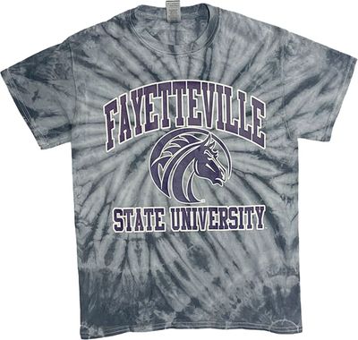 Tones of Melanin Fayetteville State Broncos Grey Tie-Dye T-Shirt