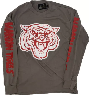 Tones of Melanin Morehouse College Maroon Tigers Grey Concert Long Sleeve T-Shirt