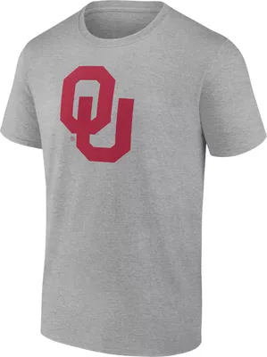 NCAA Men's Oklahoma Sooners Grey Logo T-Shirt