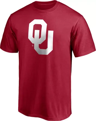 NCAA Men's Oklahoma Sooners Crimson Logo T-Shirt