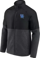 NCAA Men's Kentucky Wildcats Grey Iconic Sweater Knit Full-Zip Jacket