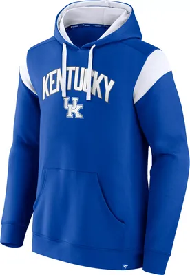 NCAA Men's Kentucky Wildcats Blue Colorblock Pullover Hoodie