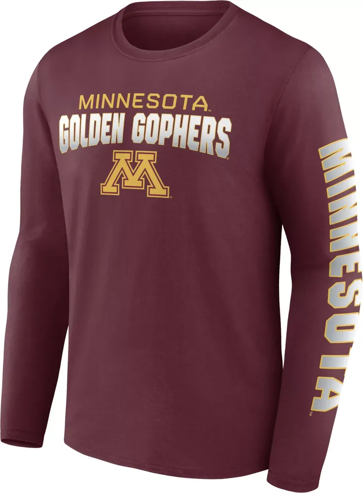 NCAA Men's Minnesota Golden Gophers Maroon Iconic Anyone's Game Long Sleeve T-Shirt