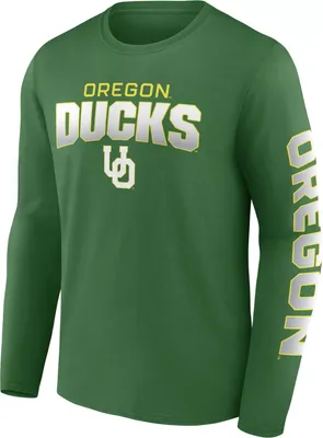 NCAA Men's Oregon Ducks Green Iconic Anyone's Game Long Sleeve T-Shirt