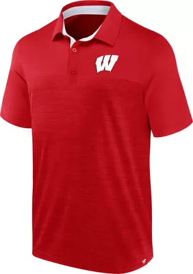 NCAA Men's Wisconsin Badgers Red Homefield Classic Polo