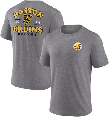 NHL Boston Bruins 2-Hit Tri-Blend Grey T-Shirt