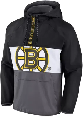 Mitchell & Ness Boston Bruins Anorak Black Pullover Jacket