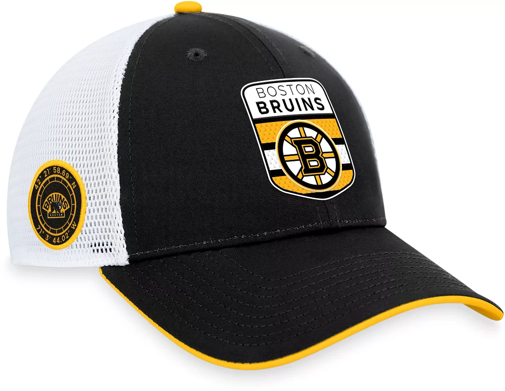 NHL Boston Bruins 2023-2024 Authentic Pro Draft Trucker Hat