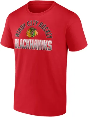 NHL Chicago Blackhawks Wordmark Red T-Shirt