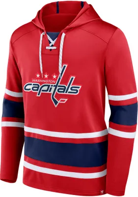NHL Washington Capitals Laced Up Red Pullover Hoodie
