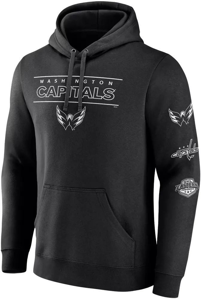 NHL Washington Capitals Sleeve Hits Black Pullover Hoodie