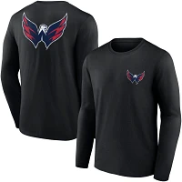 NHL Washington Capitals Shoulder Patch Black T-Shirt