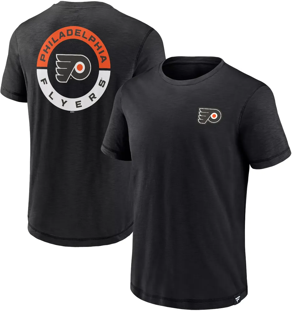 NHL Philadelphia Flyers 2-Hit Logo Black T-Shirt