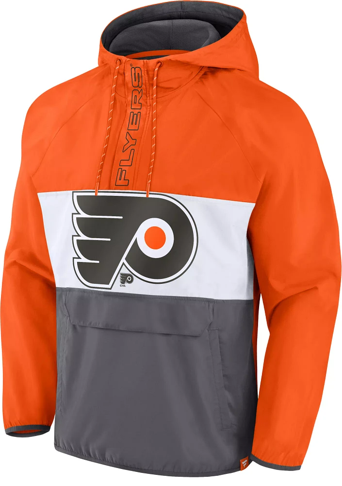 NHL Philadelphia Flyers Anorak Orange Pullover Jacket