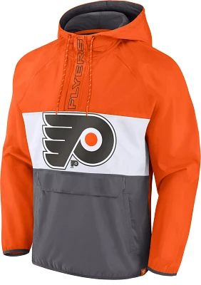 NHL Philadelphia Flyers Anorak Orange Pullover Jacket