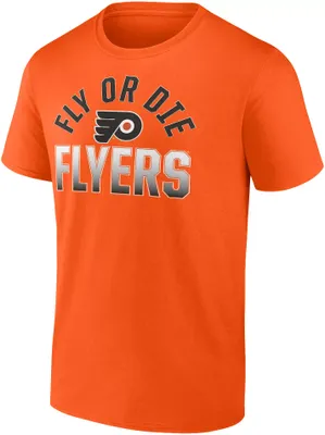 NHL Adult Philadelphia Flyers Wordmark Orange T-Shirt